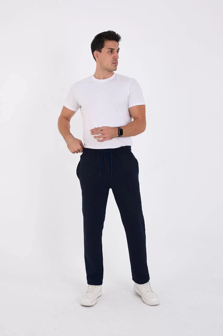 Unisex Üç İplik Basic Eşofman Pantolon - Lacivert